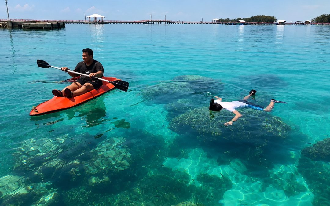 ombak pulau tidung relatif tenang